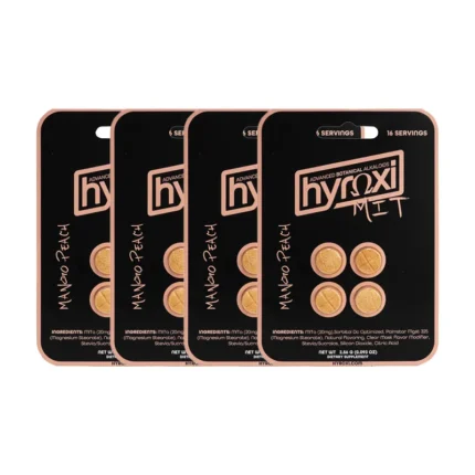 Hyroxi | MIT-A Tablet | Mango Peach | 4-Count | 4 Pack Bundle